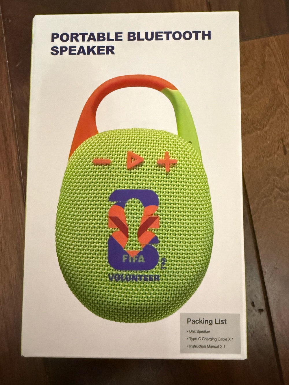 EXCLUSIVE FIFA 2026. Portable Bluetooth Speaker - Green (FIFA Volunteer Graphic)